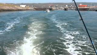 Baywatch fishing boat leaving burryport harbour [upl. by Ehman]