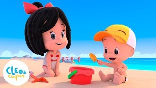 Músicas de verão com Cleo e Cuquin para ouvir na praia e na piscina Música para crianças [upl. by Atiker]