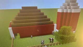 Building a Cow Barn in Minecraft [upl. by Eelsha660]