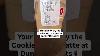 Cookie Butter Latte dunkindonuts latte coffee shorts jwj subscribe [upl. by Aeel]