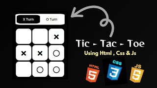 TicTacToe Game using Html Css amp Js With source code [upl. by Chadabe144]