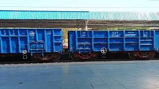 Goods train running by ankleshwar station [upl. by Abbey]