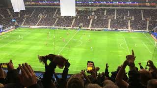 LFC FANS SINGING ALLEZ ALLEZ ALLEZ AT THE ESTÁDIO DO DRAGÃO IN PORTO  PART 2  Liverpool FC Chants [upl. by Morentz]