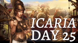 GREPOLIS gameplay  DAY 25 on ICARIA  english server [upl. by Anawit]