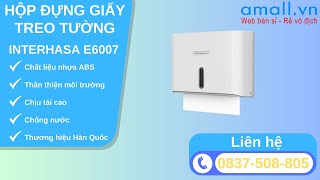 HỘP ĐỰNG GIẤY LAU TAY TREO TƯỜNG HSD E6007 [upl. by Reina]