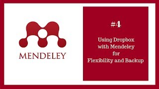 Mendeley Tutorial 4 of 16 Using Dropbox with Mendeley for Flexibility and Backup [upl. by Okimuk496]