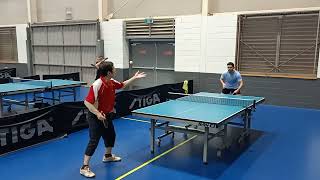 2024 NSW veterans div 1 Jim Peng vs Gustavo Goes set 5 [upl. by Anirtak]