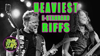 6 Guitar Riffs that Prove E Standard Tuning is Still Heavy AF [upl. by Saval740]