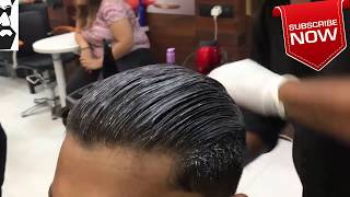 Straightening Treatment On Mens Hair  men hair cut  Review [upl. by Cristiano791]