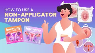 How to Use a NonApplicator Tampon A StepbyStep Guide for Beginners 💃🏻💖 [upl. by Ilana]