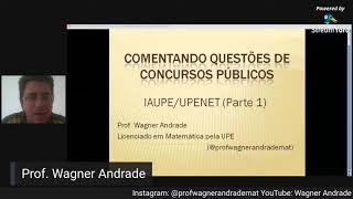 Questões de Concursos Banca UPENET Parte 1 [upl. by Frederiksen]