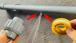 Tips Very Useful And Simple Great Pvc Pipe Fittings Fo Repair Pvc Pipes When Broken [upl. by Hutchins]