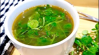 Episode 195  Bouillon Brède Cresson Watercress Broth  Cuisine Mauritian [upl. by Senhauser]