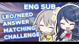 ENG SUB Ichika VA and Shiho VA play the Answer Matching Challenge Project Sekai LN [upl. by Noiro]