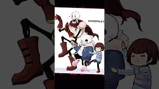 undertale edit PapairusSans and FriskUndertale vs Overtale [upl. by Artinak]