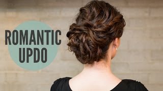 How ToCurly Romantic Updo [upl. by Radie]