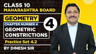 Chp4 Geometry Construction lec 4 Class 10 Geometry SSC Board  Lakshya Batch  Dinesh Sir [upl. by Karna]