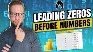 Three Ways to add Leading Zeros to Numbers in Power Query [upl. by Ardnassak]