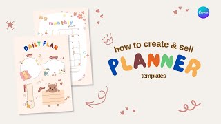 How to Create Stunning Planner Templates on Canva A StepbyStep Guide [upl. by Gnoud830]