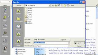 FrontPage Tutorial Creating amp Saving New Web Pages2000 Microsoft Training Lesson 25 [upl. by Loria]