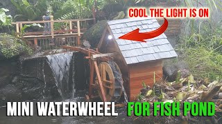 mini waterwheel for fish pond [upl. by Adlemy437]