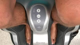 Testing out the iSqueez foot and leg massager [upl. by Nanoc415]