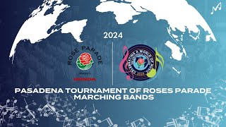 Marching Bands of the 2024 Pasadena Tournament of Roses Parade [upl. by Ahsatniuq]