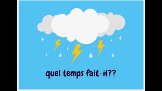 Weather in French Quel temps faitil [upl. by Charry]