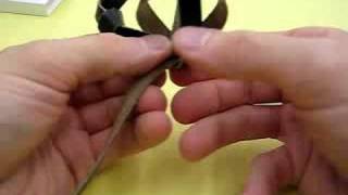 Tying knot for tefillin shel yad  step 3  right handed Ashkenazi [upl. by Irena]