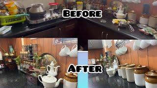 Rental kitchen makeover on budeget❗️sirf 1200rs se kia kitchen makeover 123jaads [upl. by Lot]