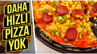 BUNDAN HIZLI PİZZA YOK Çift Lavaş ve Kaşarlı Hızlı Pizza [upl. by Temp]