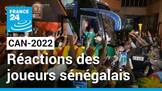 CAN2022  premières réactions des joueurs et des supporters après le sacre des Lions du Sénégal [upl. by Helban828]