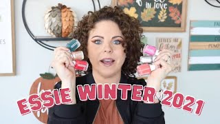 Essie Winter 2021 Collection  Review with live swatches and comparisons [upl. by Inalawi961]