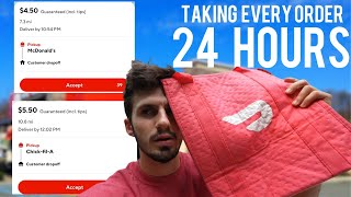 Taking Every Doordash Order For 24 Hours Straight… [upl. by Anahpos]