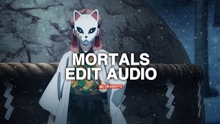 Mortals Warriyo ft Laura Brehm edit audio editaudio [upl. by Eniarda257]