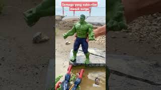 mainan spiderman dan hulk spiderman toys [upl. by Lacee]