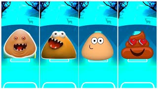 POUS REVENGE🆚POU SONG🆚POOP POU🆚PILE OF POO TILES HOP EDM RUSH GAME 🎮 TILES HOO GAME [upl. by Occir]