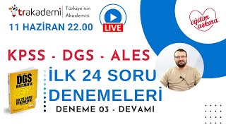 2024 DGS ALES KPSS Karşınıza Gelebilecek ilk 24 Matematik Sorusu Part 2 dgs ales kpss [upl. by Leirza]