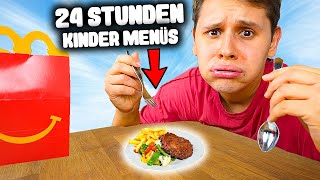 PEINLICH😅  24 STUNDEN nur KINDER MENÜS BESTELLEN😩🍔 [upl. by Farley]