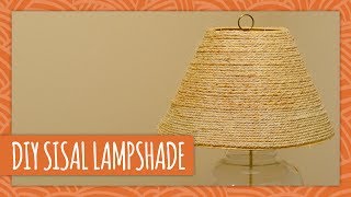 DIY Sisal Lampshade  HGTV Handmade [upl. by Padraig]