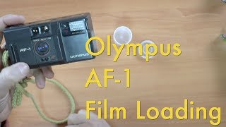 Olympus AF1  Film Loading [upl. by Ro352]