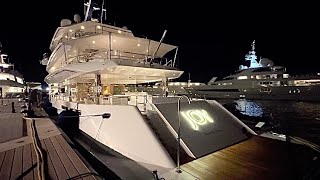 ASTONISHING 74m JOY SUPERYACHT •FEADFSHIP • ARRIVING amp DOCKING PORT OF MONACO emmansvlogfr [upl. by Nylqcaj]