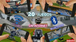 Son 20 Mejores juegos Multijugador WIFI LOCAL LAN BLUETOOTH SIN INTERNET Para ANDROID [upl. by Ived]