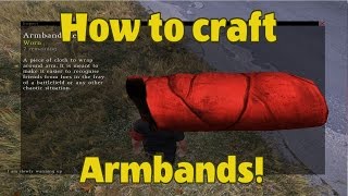 How to craft Armbands  DayZ Standalone [upl. by Nerdna]