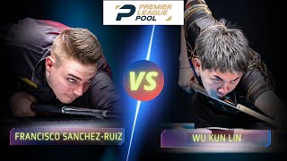 FRANCISCO SANCHEZ RUIZ VS WU KUN LIN  2023 PREMIER LEAGUE POOL 9ballpool highlights plp [upl. by Leonora548]