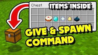 How to Give amp Spawn CONTAINERS With ITEMS INSIDE in Minecraft 121 Java Container Data Component [upl. by Bluma]