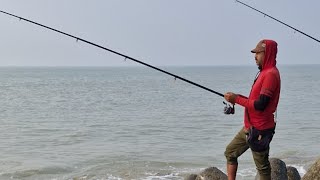 Morning view Digha Mohana beach fishing time [upl. by Elwee599]