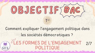 BAC Cours Engagement Politique  Les formes de lengagement politique [upl. by Arobed]