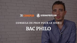 BAC Philo  conseils de prof pour le jour J  Les Bons Profs [upl. by Gisele]