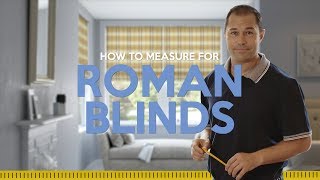 How to measure for roman blinds [upl. by Hnib]